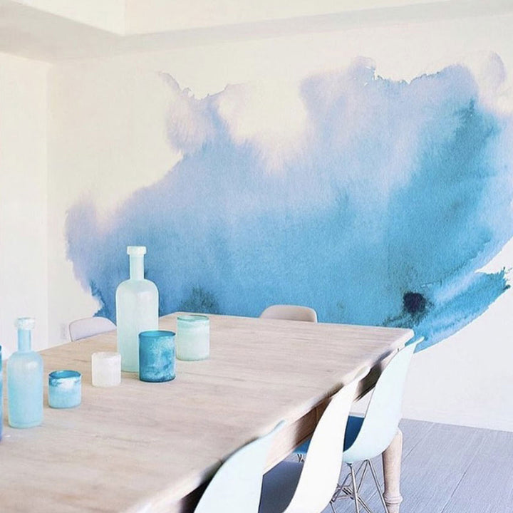 Minimalistic Watercolor Mural