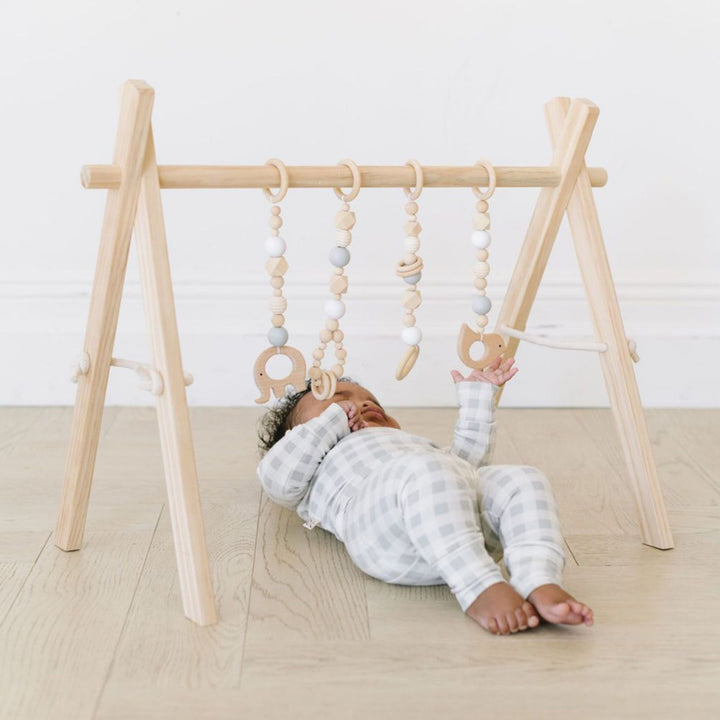 Wood Baby Gym + Toys