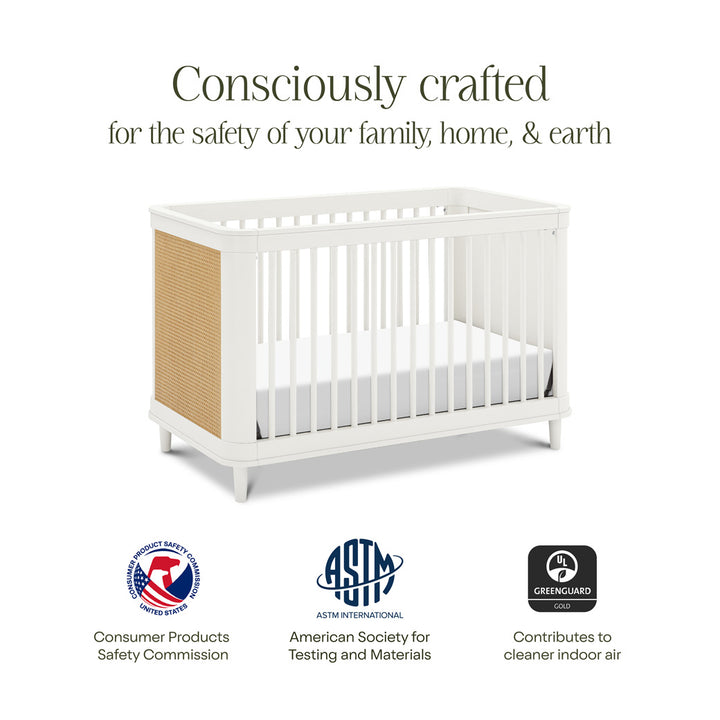 Certifications of The Namesake Marin 3-in-1 Convertible Crib in -- Color_Warm White/Honey Cane