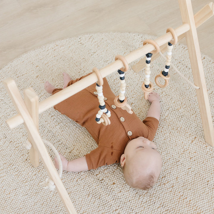 Wood Baby Gym + Toys