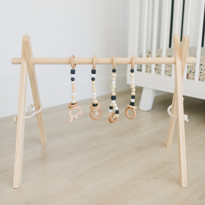 Wood Baby Gym + Toys