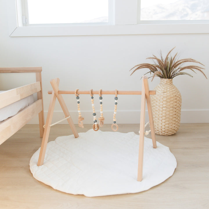 Wood Baby Gym + Toys