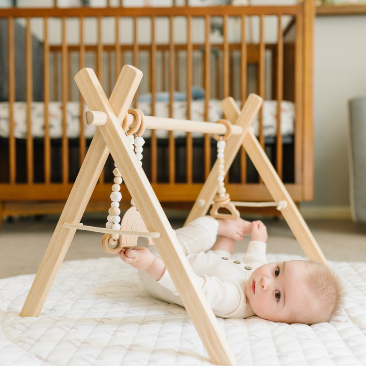 Wood Baby Gym + Toys