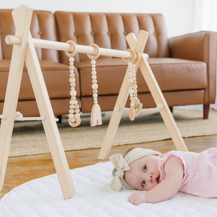 Wood Baby Gym + Toys