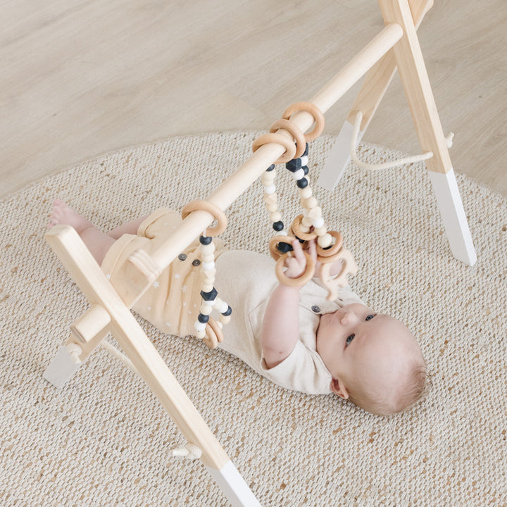 Wood Baby Gym + Toys