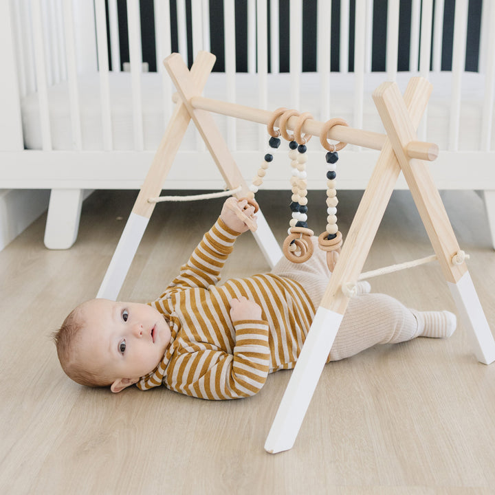 Wood Baby Gym + Toys