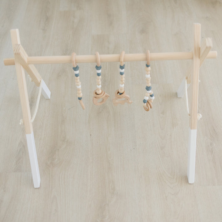 Wood Baby Gym + Toys