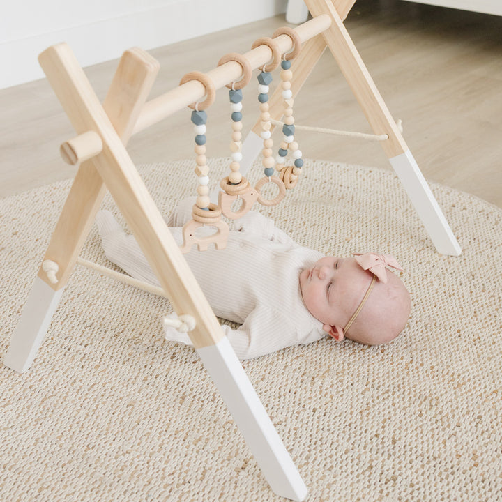 Wood Baby Gym + Toys