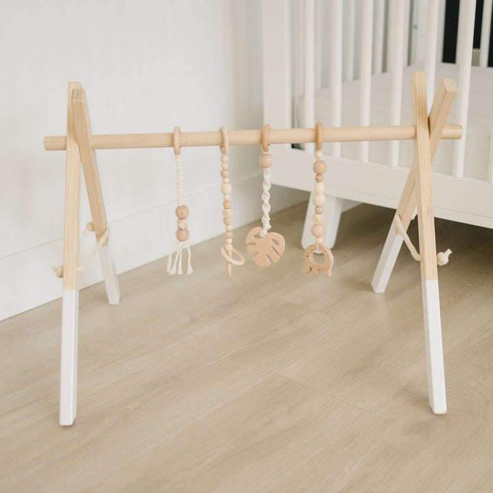 Wood Baby Gym + Toys