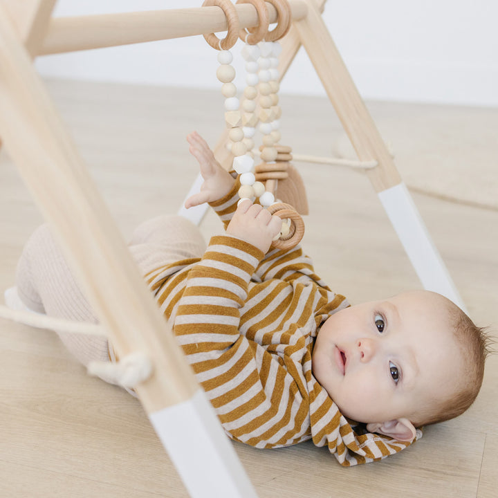 Wood Baby Gym + Toys