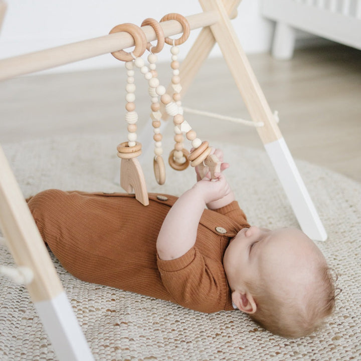 Wood Baby Gym + Toys