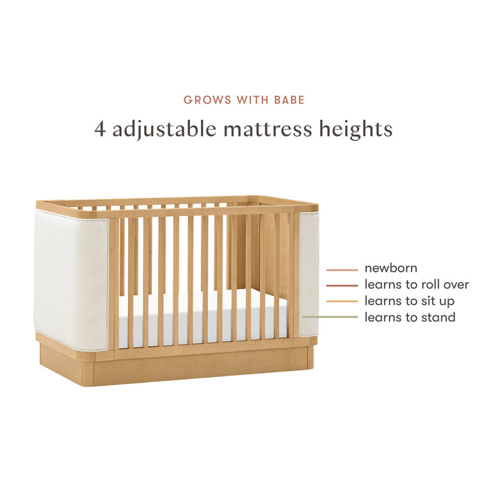 Bondi Boucle 4-in-1 Convertible Crib