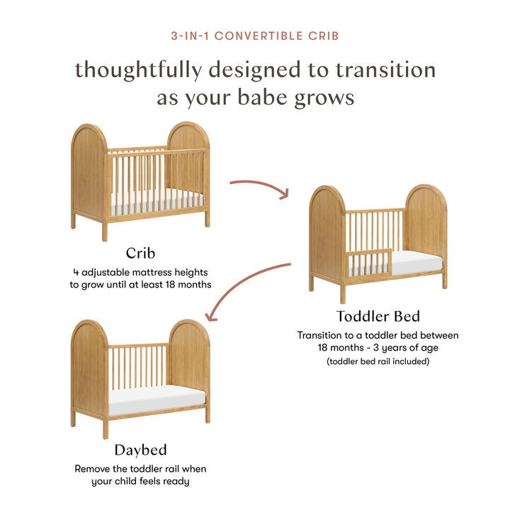 Bondi Cane 3-in-1 Convertible Crib