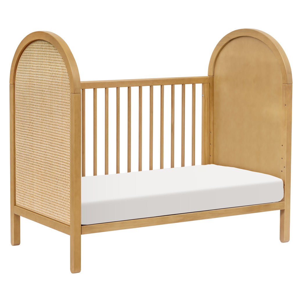 Babyletto Bondi Cane 3 in 1 Convertible Crib Honey with Natural Cane