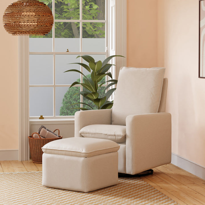 Cali Pillowback Swivel Glider