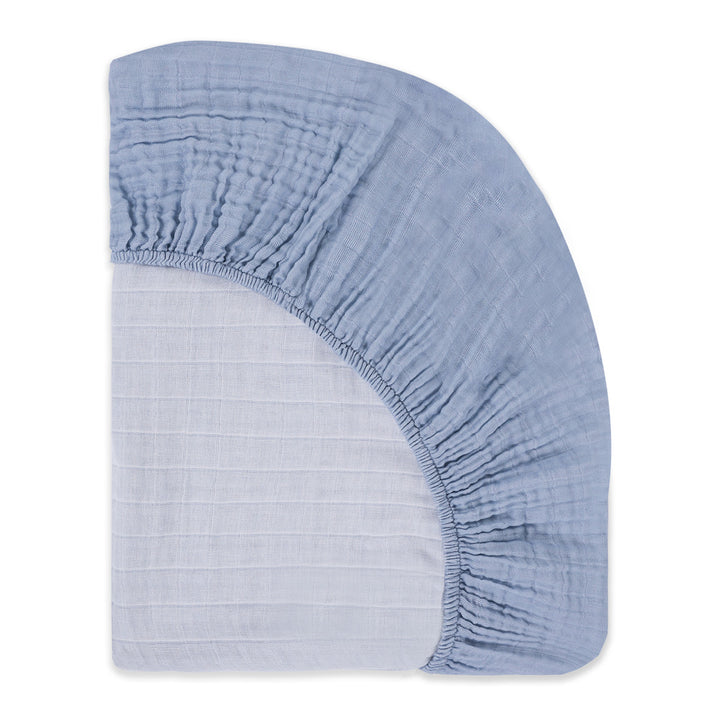 Crib Sheet In GOTS Certified Organic Muslin Cotton