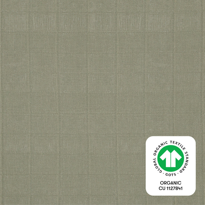 Crib Sheet In GOTS Certified Organic Muslin Cotton