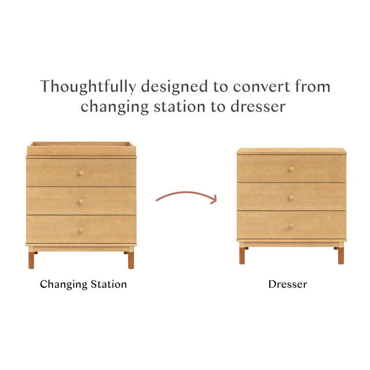 Gelato 3-Drawer Changer Dresser with Removable Changing Tray