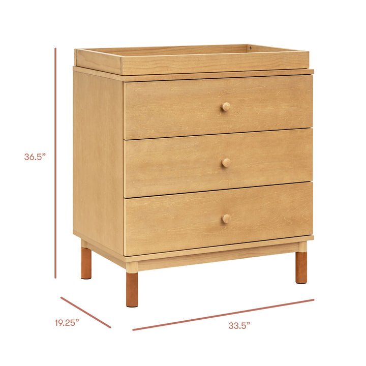 Gelato 3-Drawer Changer Dresser with Removable Changing Tray