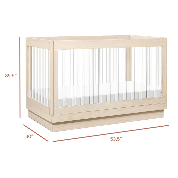 Harlow 3-in-1 Convertible Crib with Toddler Bed Conversion Kit