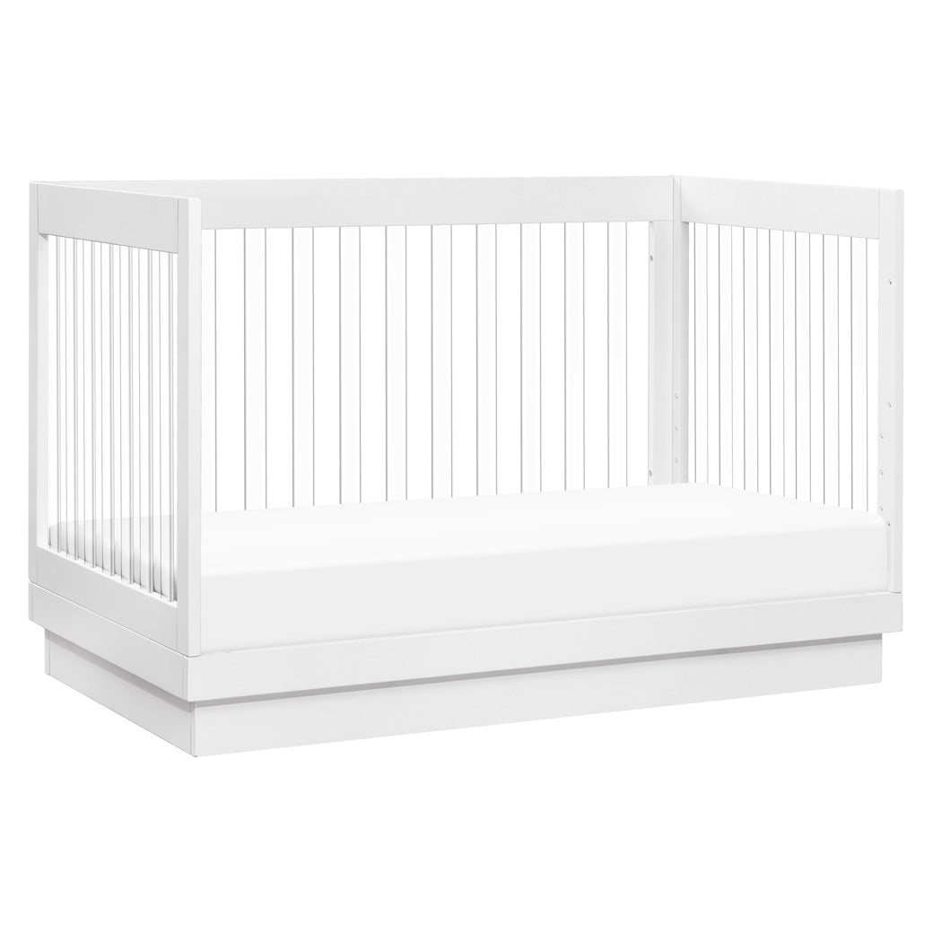 Babyletto Harlow 3 in 1 Convertible Crib with Toddler Bed Conversion Kit Washed Natural Acrylic