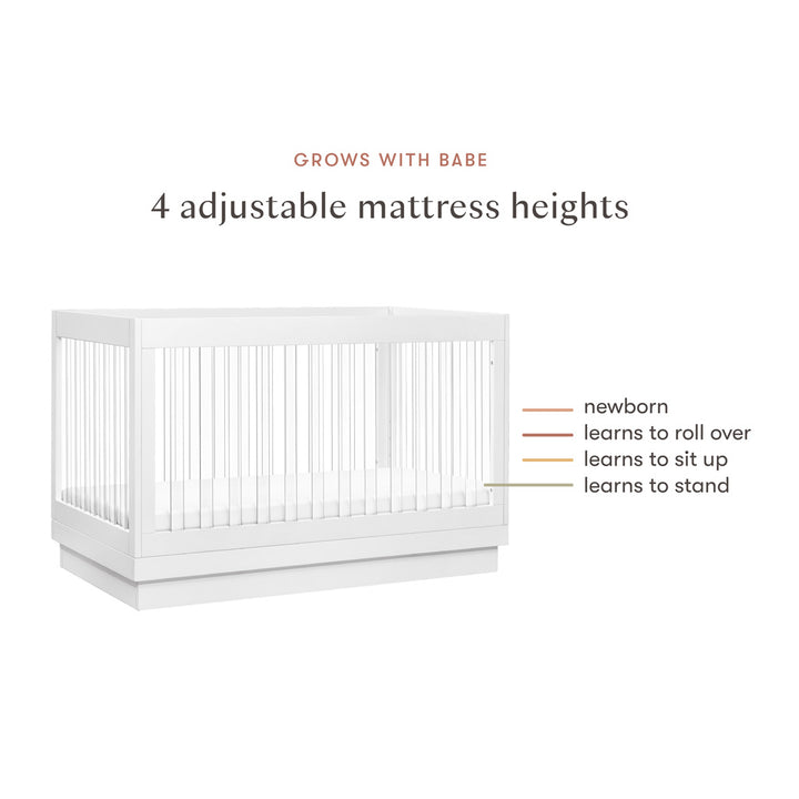 Harlow 3-in-1 Convertible Crib with Toddler Bed Conversion Kit