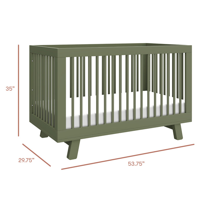 Hudson 3-in-1 Convertible Crib + Toddler Rail