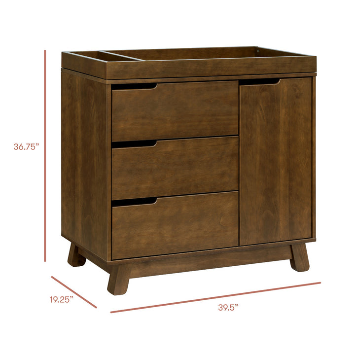 Hudson 3-Drawer Changer Dresser with Removable Changing Tray