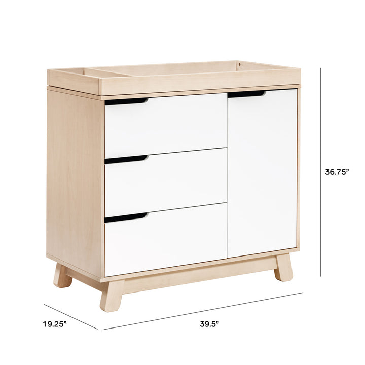 Hudson 3-Drawer Changer Dresser with Removable Changing Tray