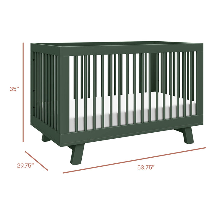 Hudson 3-in-1 Convertible Crib + Toddler Rail