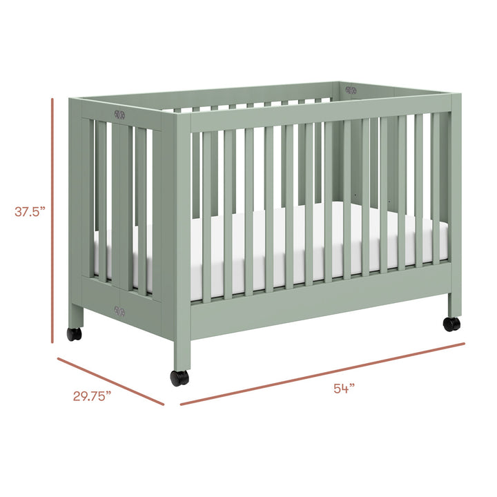 Maki Full-Size Folding Crib + Conversion Kit