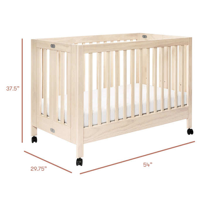 Maki Full-Size Folding Crib + Conversion Kit