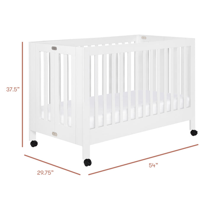 Maki Full-Size Folding Crib + Conversion Kit