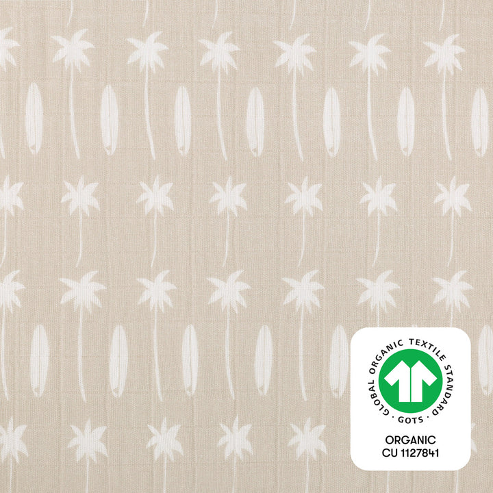 Mini Crib Sheet In GOTS Certified Organic Muslin Cotton