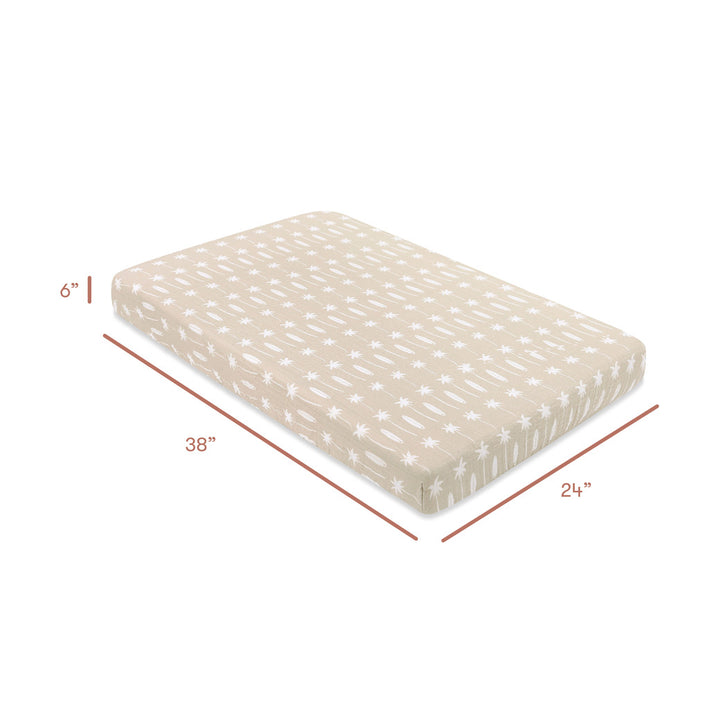 Mini Crib Sheet In GOTS Certified Organic Muslin Cotton