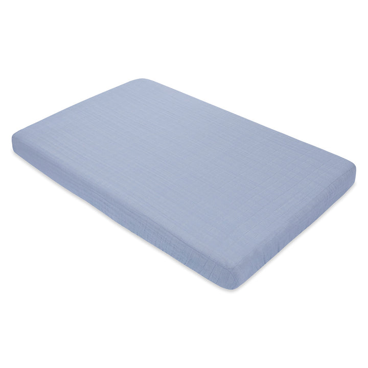 Mini Crib Sheet In GOTS Certified Organic Muslin Cotton