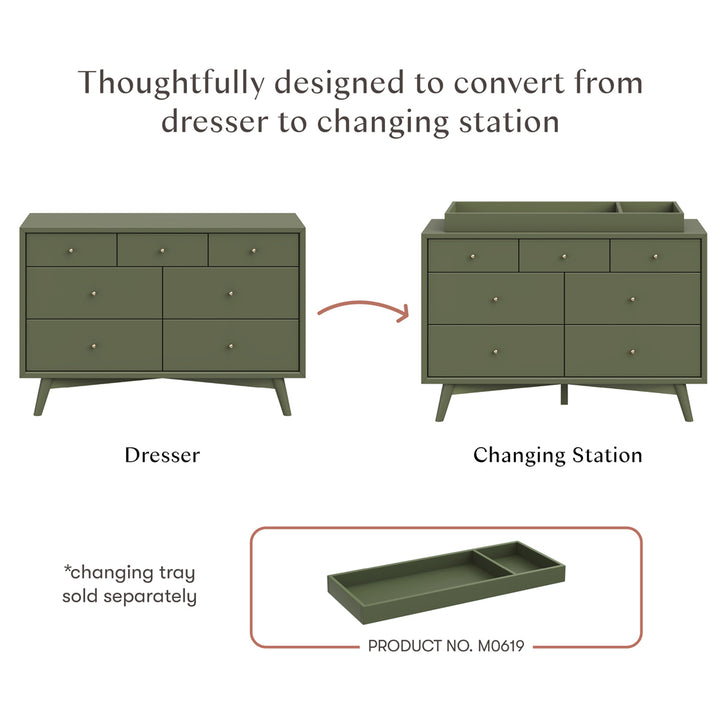 Palma 7-Drawer Assembled Double Dresser