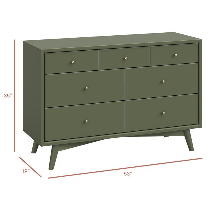 Palma 7-Drawer Assembled Double Dresser