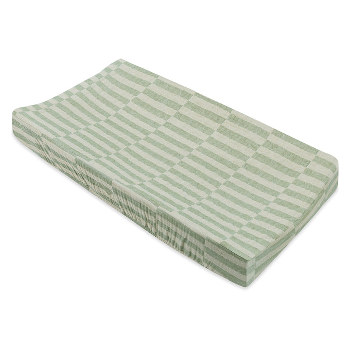 Quilted Changing Pad Cover In GOTS Certified Organic Muslin Cotton