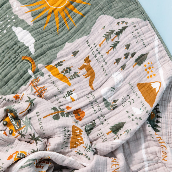 Quilt In 3-Layer GOTS Certified Organic Muslin Cotton