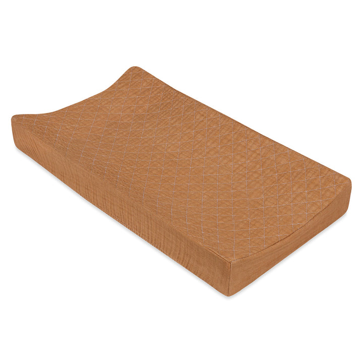 Quilted Changing Pad Cover In GOTS Certified Organic Muslin Cotton