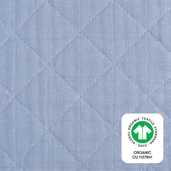 Quilted Changing Pad Cover In GOTS Certified Organic Muslin Cotton