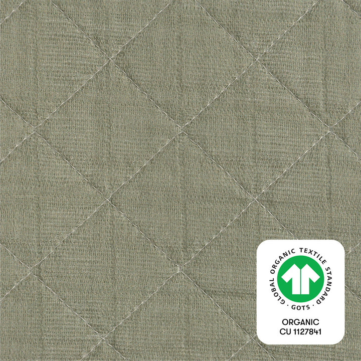 Quilted Changing Pad Cover In GOTS Certified Organic Muslin Cotton