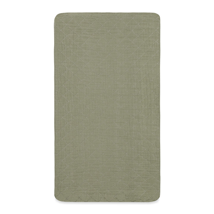 Quilted Changing Pad Cover In GOTS Certified Organic Muslin Cotton