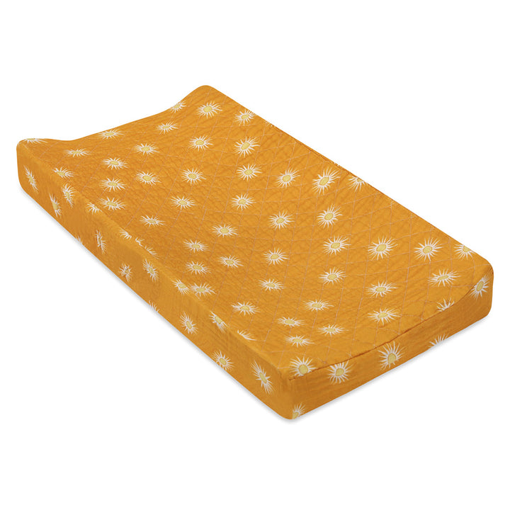 Quilted Changing Pad Cover In GOTS Certified Organic Muslin Cotton