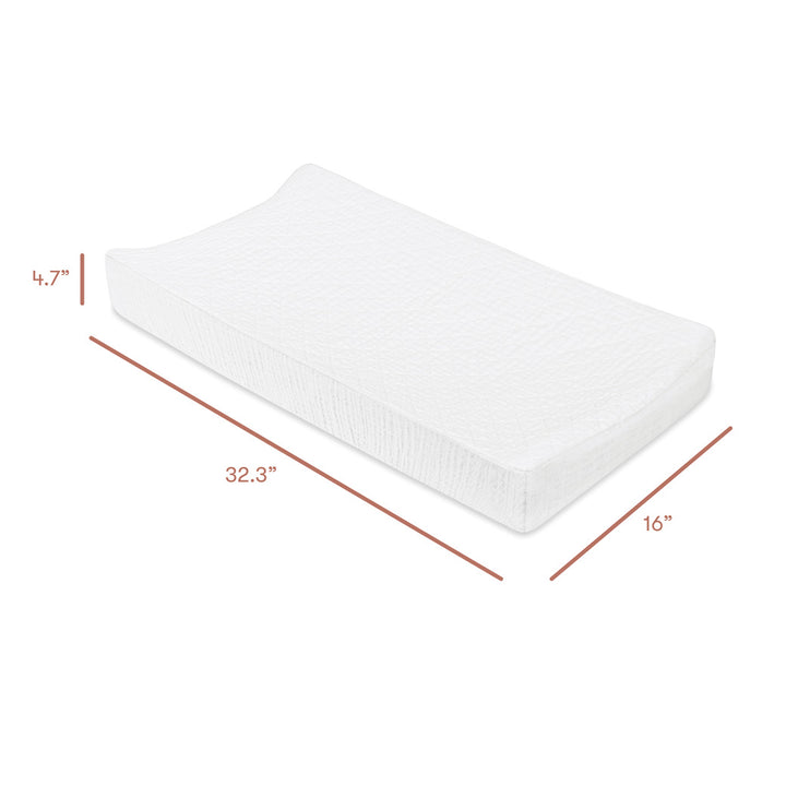 Quilted Changing Pad Cover In GOTS Certified Organic Muslin Cotton