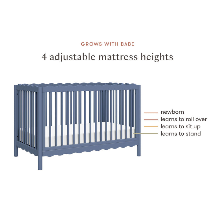 Swell 4-in-1 Convertible Crib with Toddler Bed Conversion Kit