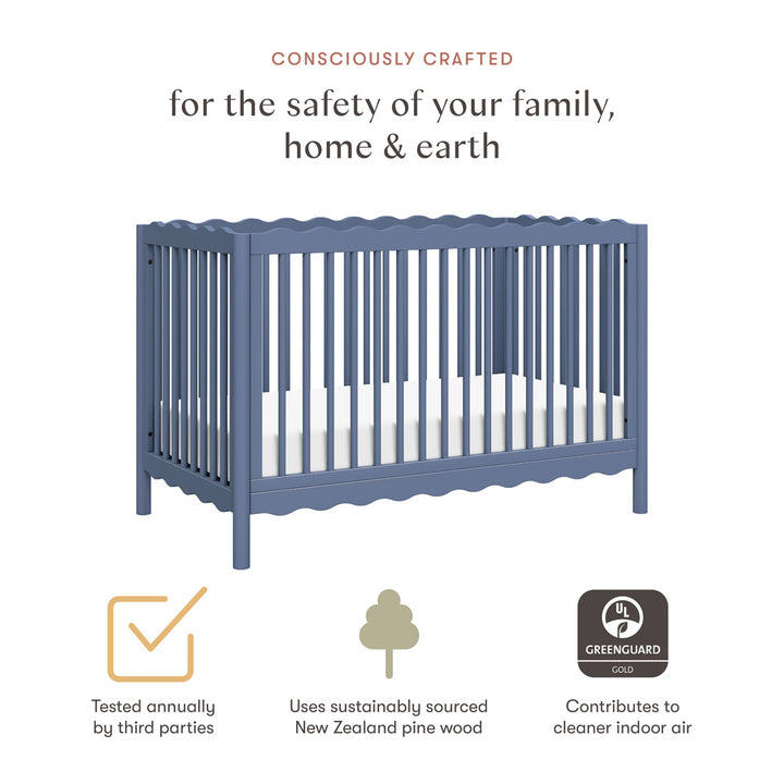 Swell 4-in-1 Convertible Crib with Toddler Bed Conversion Kit