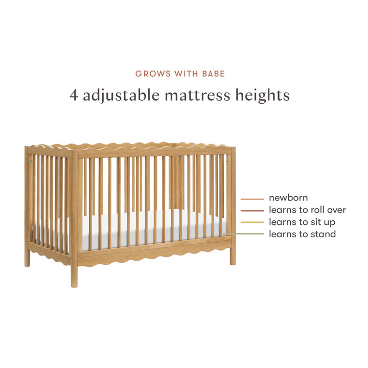 Swell 4-in-1 Convertible Crib with Toddler Bed Conversion Kit