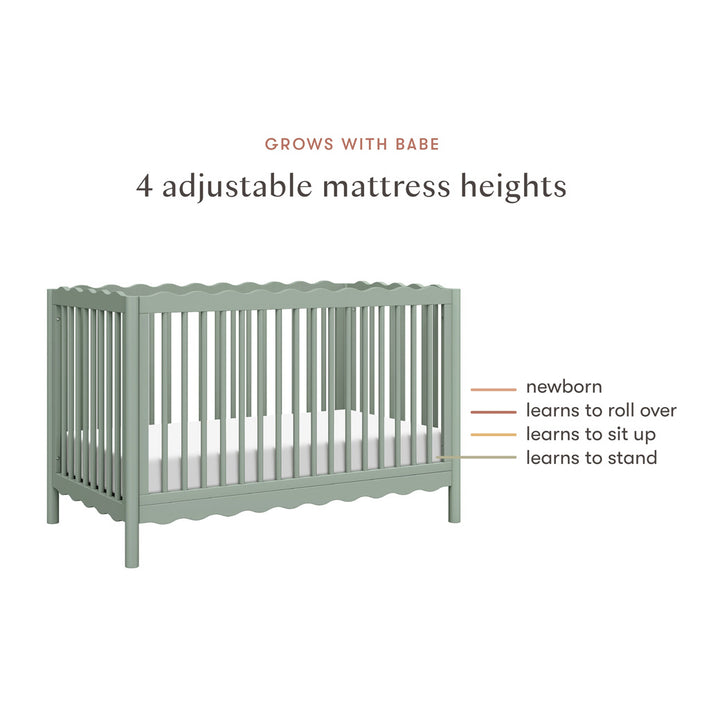 Swell 4-in-1 Convertible Crib with Toddler Bed Conversion Kit